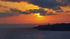 Punta Spadillo Lighthouse Drucke: Punta Spadillo Lighthouse, sunrise
