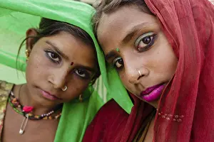 Indian Traditional Costume Drucke: PUSHKAR, INDIA - October 31