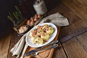 Polish Dumplings Drucke: Pyzy are a type of polish dumpling