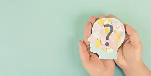 Question Mark Symbol Drucke: Question mark with ripped paper