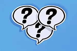 Question Mark Symbol Drucke: Question mark as a symbol for question Questions Help Problem Information Support in speech bubbles Communication