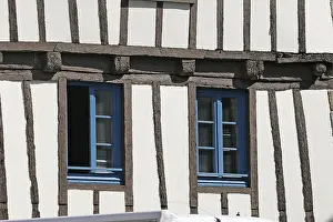 Historic French Architecture Drucke: Quimper, half-timbered