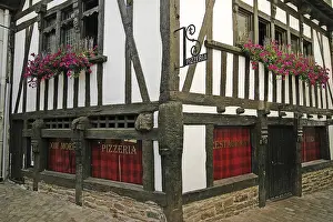 Historic French Architecture Drucke: Quimperle, timber-frame