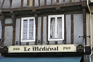 Old Town Architecture France Drucke: Quimperle, timber-frame
