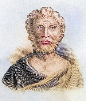 Historical Reproduction Drucke: Quintus Junius Rusticus, born around 100 A