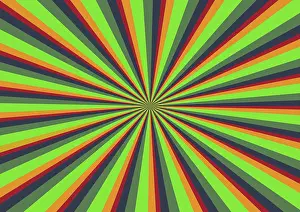 Geometric Patterns Drucke: Radiant background in different colours