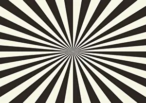 Geometric Patterns Drucke: Radiant background in different colours