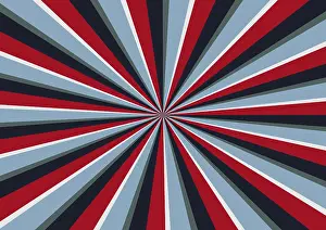 Geometric Patterns Drucke: Radiant background in different colours