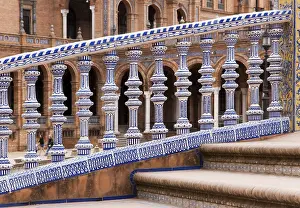 European Ornamentation Drucke: Railing made of porcelain, detail