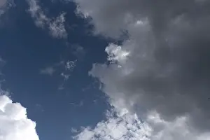 Cloudy Europe Sky Drucke: Rain cloud, Bavaria, Germany