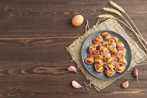 Traditional Dumpling Recipe Drucke: Rainbow colored dumplings with pepper