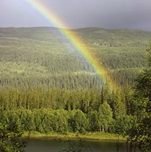 Drucke von Regenbogen, Norwegen Fluss Drucke: Regenbogen, Norwegen
