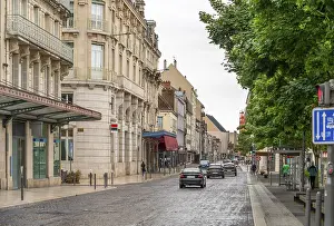 European Historic Quarter Image Drucke: Rainy impression of Troyes
