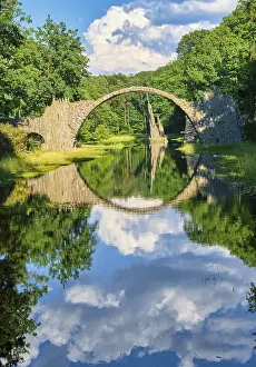 German Landmarks Europe Drucke: Rakotz Bridge, also Devil's Bridge