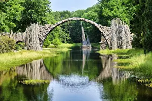 Volcanic Rock Landmark Drucke: Rakotz Bridge, also Devil's Bridge