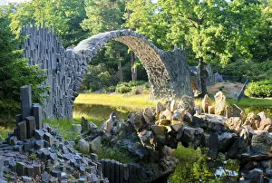 Saxony Travel Photography Drucke: Rakotz Bridge, also Devil's Bridge