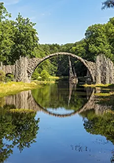 Travel Photography Saxony Drucke: Rakotzbrucke, Devils Bridge