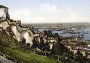Historical Photography Europe Drucke: From the ramparts of the Kremlin