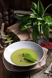 Asparagus Soup Drucke: Ramsons Asparagus Soup