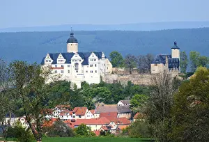 Hilltop Castle Europe Drucke: Ranis Castle, Ranis, Thuringia, Germany