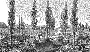 Battle Of The Nations Drucke: The Ranstaedter Tor or gate, Leipzig