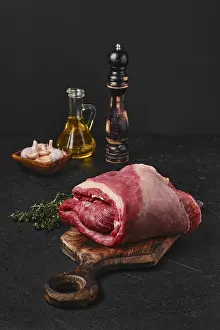 Grilled Meat Recipes Drucke: Raw beef brisket boneless meat