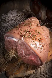 Eastern European Cuisine Drucke: Raw rustic roast
