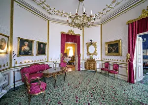 Brandenburg Tourist Attraction Drucke: Reception room, interior, Branitz Palace