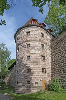 European Historical Image Drucke: Reconstruction of a defensive defence tower