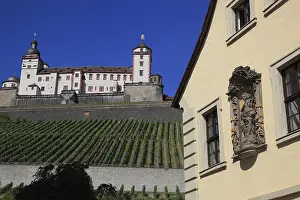 Deserted Church Building Germany Drucke: Rectory at St Burkard's Basilica