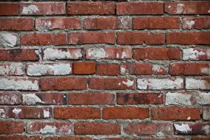 Empty Red Background Image Drucke: Red brick wall