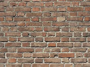 Red Brick Wall Background Drucke: Red brick wall background