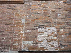 Gerahmter Druck : Backsteinmauerhintergrund