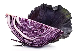 Healthy Eating Habits Tips Drucke: Red cabbage, a quarter