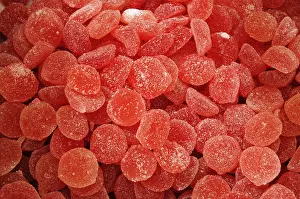 Close Up Sweets Drucke: Red candy, sweets