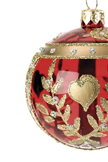 Red Christmas Bauble Drucke: Red Christmas tree bauble