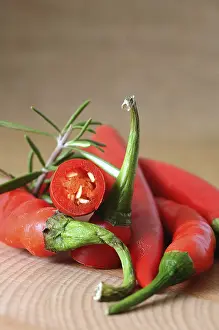 Sliced Vegetables Drucke: Red peppers