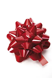 Decorative Item Studio Shot Drucke: Red ribbon bow