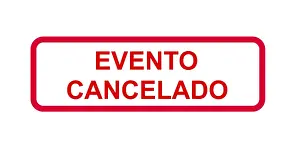 Epidemic Plague Symbol Drucke: Red sign with the note (event) cancelled
