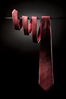Single Object Studio Photography Drucke: Red tie