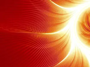 Copyspace For Text Overlay Drucke: Red wavy fractal background - abstract computer-generated image with copyspace