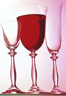 Red Coloured Drink Drucke: Red wine