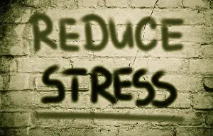 Abstract Symbolism Drucke: Reduce Stress Concept