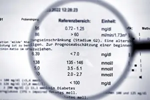 Health Checkup Drucke: Referenzbereich