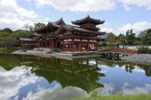 Deserted Buddhist Temple Drucke: Reflection, bridge, Phoenix Hall