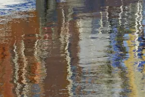 Lower Saxony Photography Drucke: Reflection, colourful reflections on the water surface