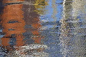 Colorful German Landscape Drucke: Reflection, colourful reflections on the water surface