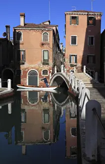 Venice UNESCO Site Drucke: Reflection in the Rio delle Eremite