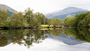 River Orchy Reflections Drucke: Reflection on the River Orchy, Glen Coe Valley