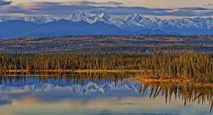 North America Deserted Landscapes Drucke: Reflection of the Wrangell Mtns